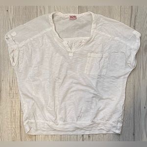 Splendid White Short Sleeve Excellent Used Condition White Size 10